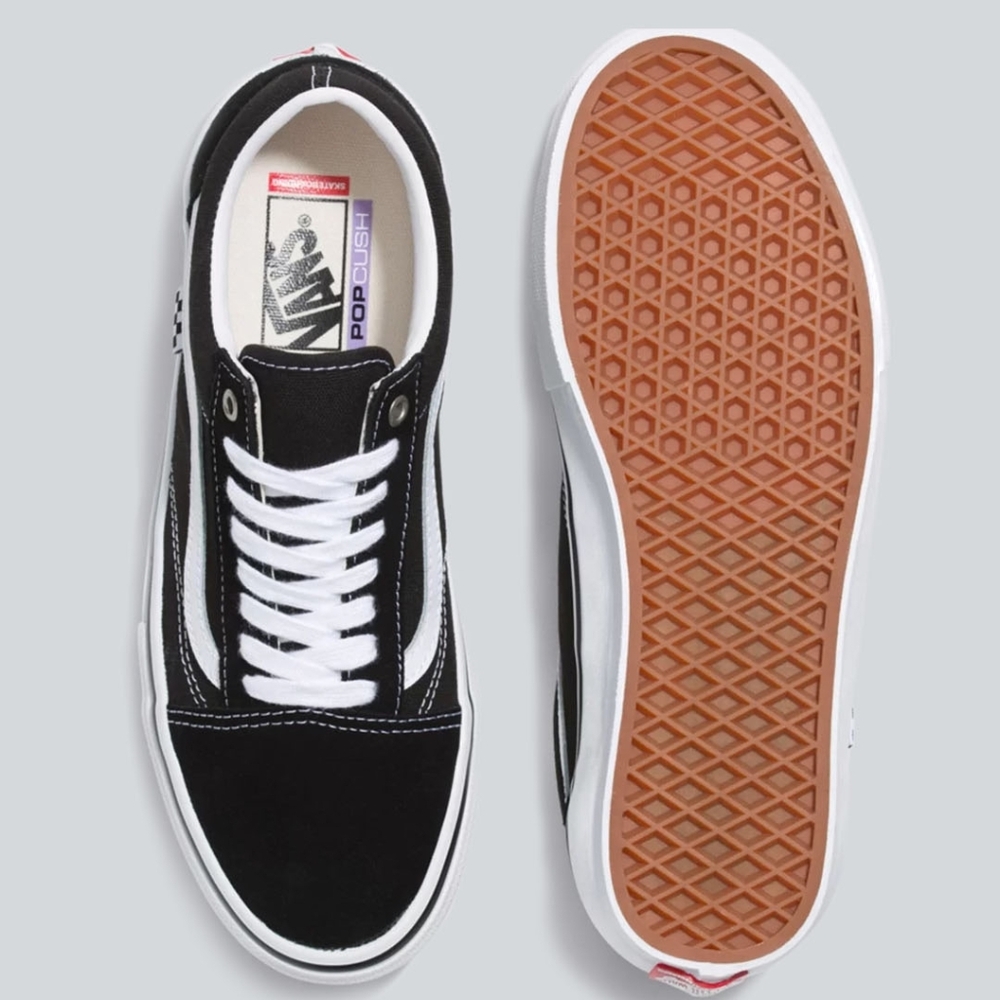 Vans Old Skool Black and White Skate Sneakers